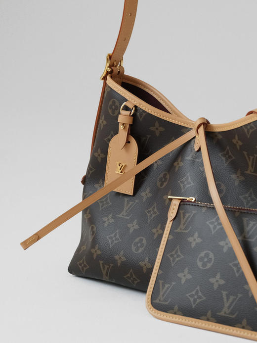驴家 小号和中号 CARRYALL PM经典老花满印  子母包手提单肩包  棕色（JPH） 商品图5
