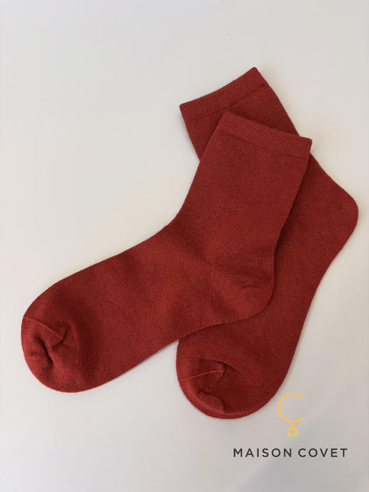 MAISON COVET 丝羊绒平纹短袜 商品图3