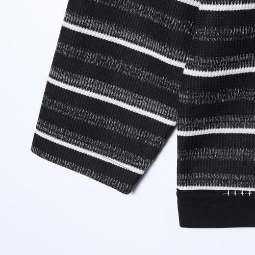 53286SDSA秋冬新款痞帅男装韩版撞色条纹圆领卫衣百搭潮牌情侣套头上衣 商品图4