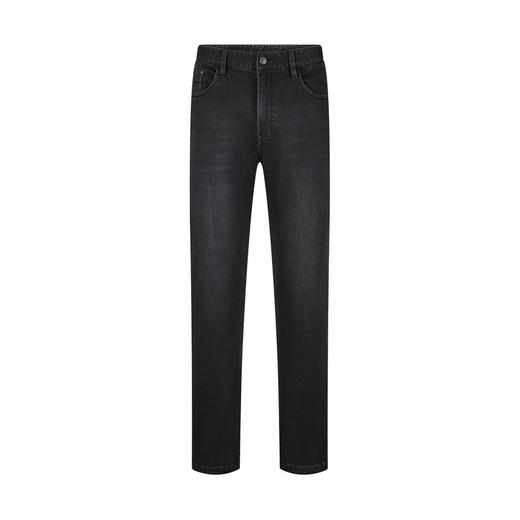 【含羊绒】柒牌男装水洗牛仔裤2025冬季直筒抗皱耐磨弹力牛仔长裤129H71360 商品图4