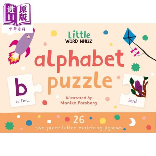 【中商原版】26个迷你字母拼图 Alphabet Puzzle 26 mini letter-matching puzzles 英文原版 儿童玩具书 字母识别 进口童书 商品图0