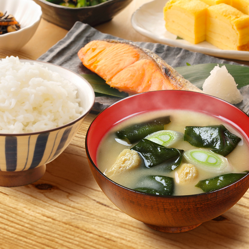 大森屋日式味噌裙带菜油豆腐蔬菜冻干速食汤8人份