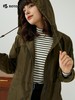 【抗静电防泼水】波顿女士春秋常规款风衣松弛随性宽松连帽款LJ909323 商品缩略图1
