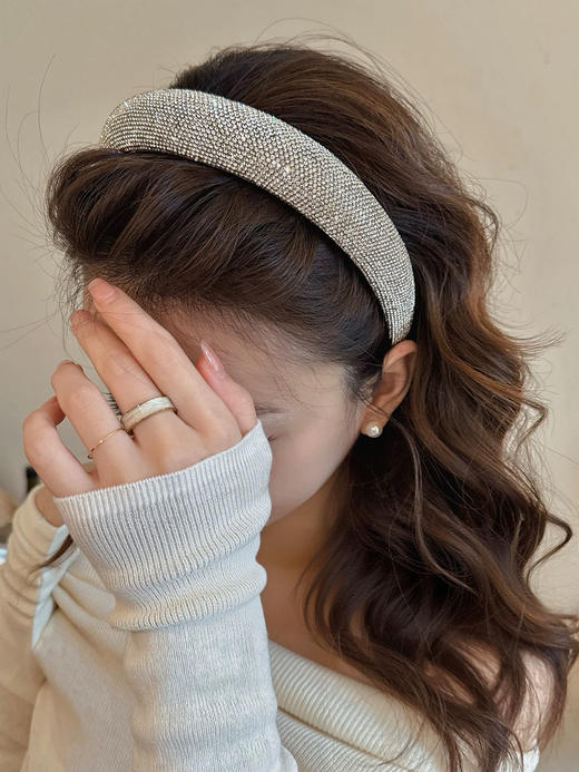 Binailu比奈鹿高定张雨绮同款推荐满钻款发箍 商品图0