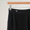 西子/总裁裤贵气丝绒百搭松紧腰弹力显瘦黑色长裤/KZTJ556 商品缩略图1