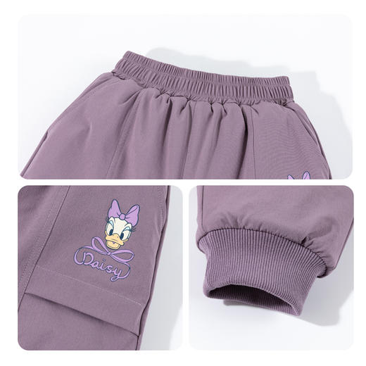 迪士尼童装女童夹棉长裤保暖加厚休闲裤宝宝运动裤冬季新款ZD4EK020 商品图9