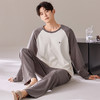 新款春秋季睡衣男春款长袖长裤家居服套装简约休闲居家青年可外穿 商品缩略图2