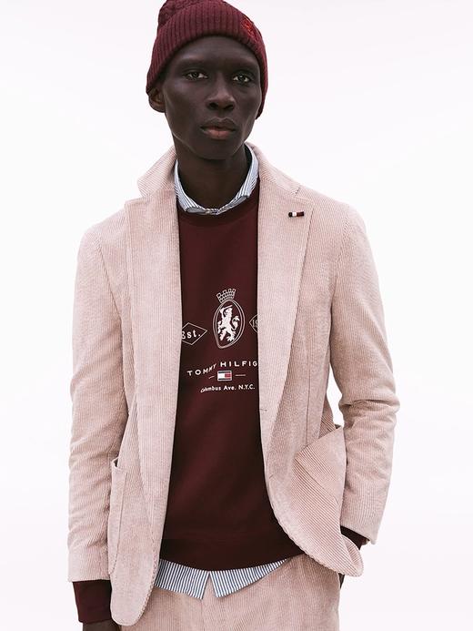 TOMMY 卫衣男  MW40048-XIH 酒红色. 商品图3