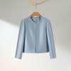 西子/【奥斯卡之夜】丝毛高级重工钉珠圆领灰蓝色外套/WTTJ115 商品缩略图0