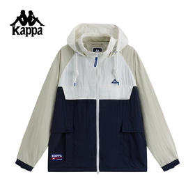 Kappa 运动外套2025新款秋季休闲连帽防风衣上衣 男女款