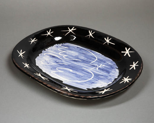 独角鹿西洋古董1953年代西班牙艺术巨匠毕加索与法国Madoura工坊合作出品限量装饰陶盘「Colombe Brillante (A.R.218) 明亮的鸽子 218」 商品图1