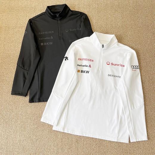 迪桑特运动休闲男士半拉链薄绒保暖内搭长袖针织衫半高领卫衣 商品图3