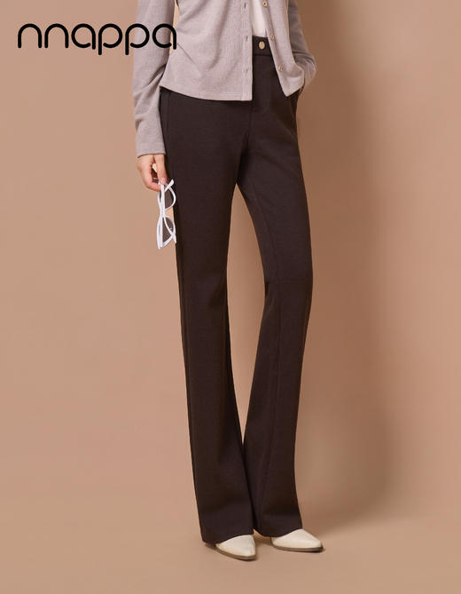 桑蚕丝羊毛复合时尚微喇裤PA29401 商品图2