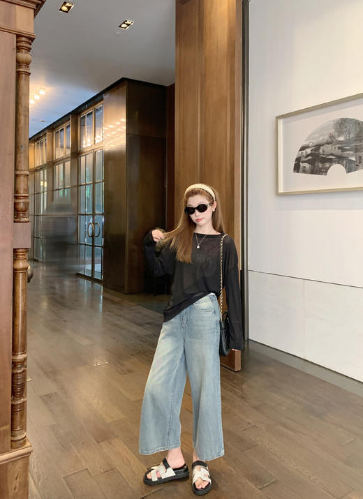 <曾小咸推荐>现货秒杀！微信超特价！3色韩系薄款长袖T恤 日常89.99 立减50 秒杀39.99！半裙秒杀79.99！！ 商品图14