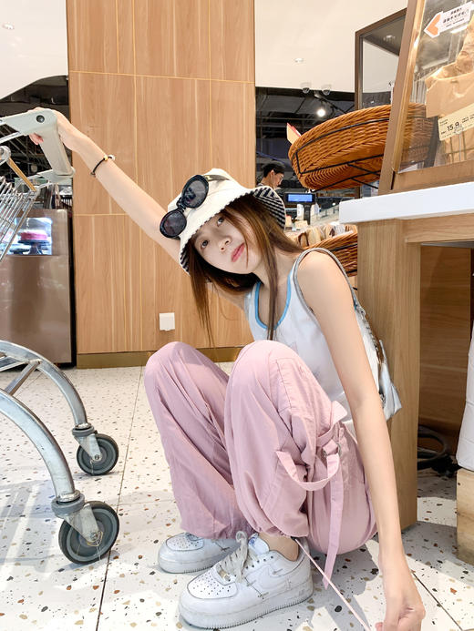 <曾小咸推荐>4.5现货秒杀！微信超特价！美式宽松工装休闲裤 日常159.99 立减70 秒杀89.99！吊带背心秒杀39.99/件！ 商品图14