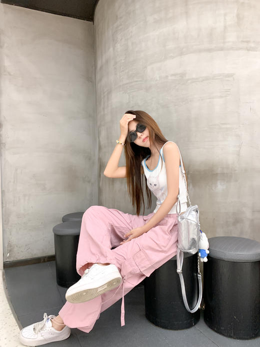 <曾小咸推荐>4.5现货秒杀！微信超特价！美式宽松工装休闲裤 日常159.99 立减70 秒杀89.99！吊带背心秒杀39.99/件！ 商品图7