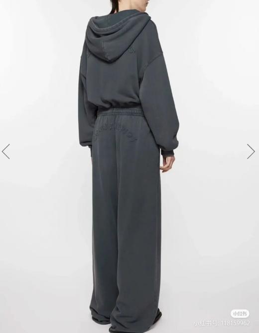 明星同款~A*c Studios 慵懒感秋冬阔腿裤，高品质雪花水洗长腿视感做旧贴布绣花阔腿裤 商品图3