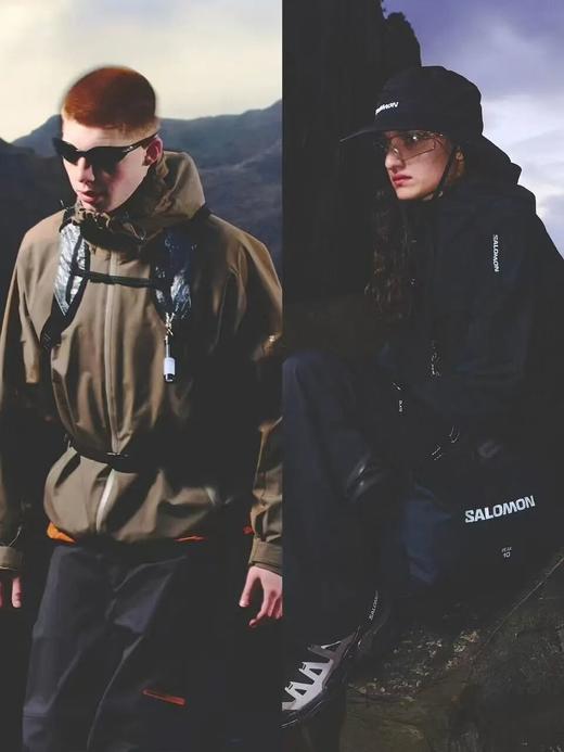 萨洛蒙户外男款徒步登山防风夹克 商品图1