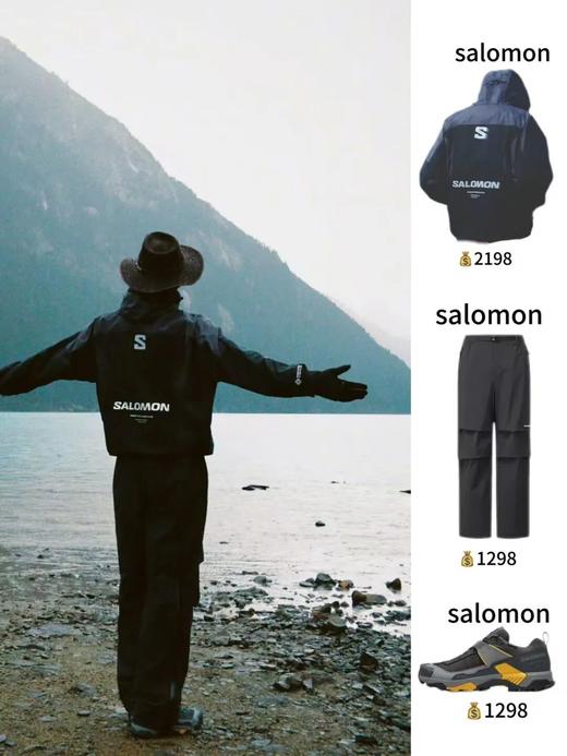 萨洛蒙户外男款徒步登山防风夹克 商品图3