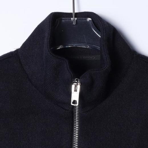 35595SDSA男士秋冬新款痞帅男装韩版简约纯色拉链立领针织卫衣百搭外套 商品图2