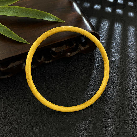 【限时克减150元】足金999.9 古法空心固口手镯拉丝工艺星闪丝绒金素圈手镯古法素圈手镯（面宽约3.6-4mm）(ANWGFSZ01133),(预售产品下单后不退款不退货不换货不补差价) 商品图2