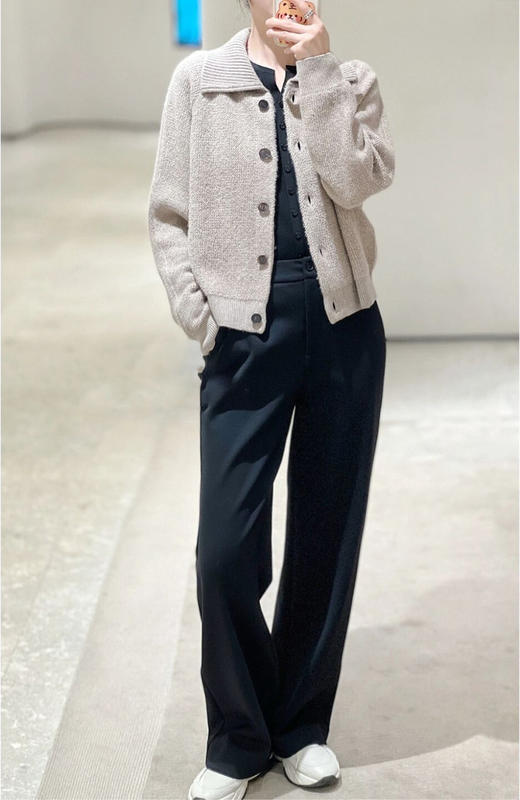 【高品质私服】【IC厚弹力羊毛罗马布宽松直筒裤】甄选澳洲羊毛，U越弹力零拘束感G0618-CC【无标出货 介意慎拍】 商品图4