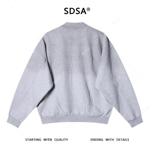 87638SDSA男士秋冬新款痞帅男装美式渐变印花字母数字拉链卫衣百搭宽松 商品图5