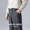 圣得西男士宽松微锥版型休闲裤2025秋季新款复古时尚通勤易搭长裤 商品缩略图7