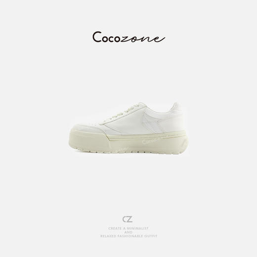 COCO ZONE 刘一一 2025新款简约小众系带通勤风休闲鞋CD2A0040 商品图0