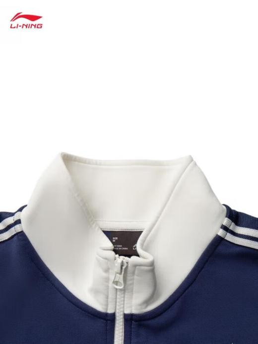 李宁吸汗舒适卫衣女子2025新款宽松落肩小立领拉链运动外套AWDV930 商品图2