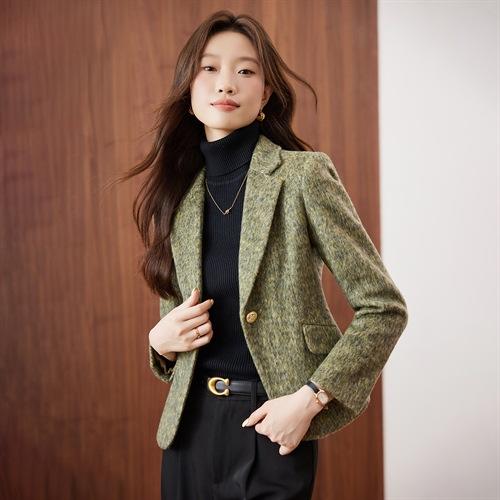 气质修身含羊毛，西装外套小个子上衣HR-SSFB20210A 商品图1