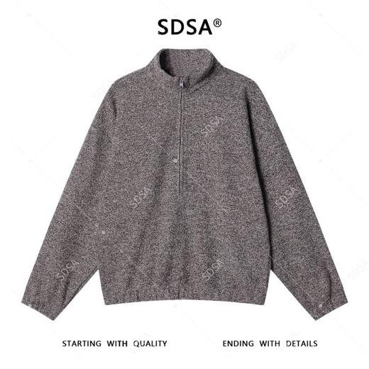 87709SDSA男士秋冬新款痞帅男装韩版小香风半拉链立领针织卫衣百搭宽松 商品图1