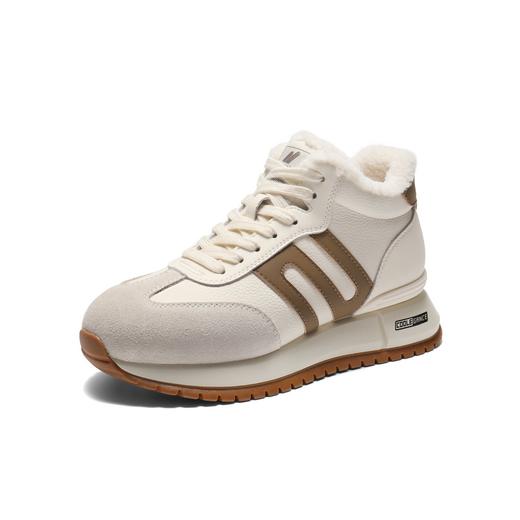 BF楼百丽小金甘厚底加绒高帮跑道德训鞋子新款棉鞋毛毛休闲鞋E6Q1DDD5 商品图1