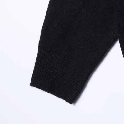 2718SDSA男士秋冬新款痞帅男装韩版V领极简风毛衣立体针织花朵针织衫 商品图3