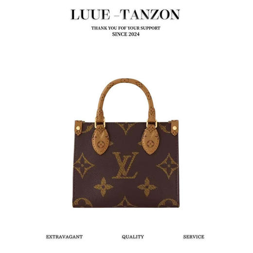 驴家 onthego BB 字母徽标 皮革斜挎手提包  mini  女款  棕色（CB） 商品图0