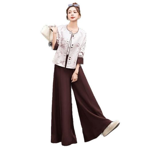 2025新款新中式春秋短外套阔腿裤两件套GJC2511 商品图4