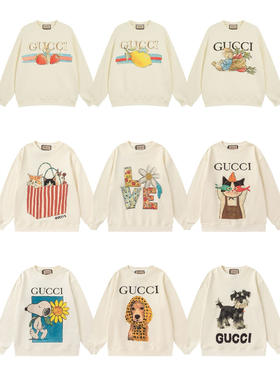 出口内销贸易订单GU新款全图案卫衣合集