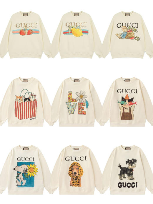 出口内销贸易订单GU新款全图案卫衣合集 商品图0