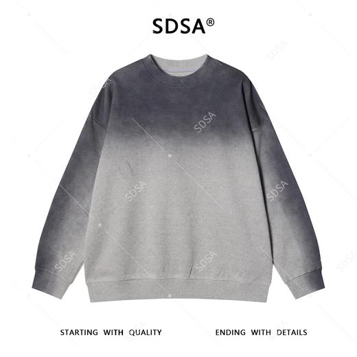 8028SDSA男士秋冬新款痞帅男装韩版时尚渐变圆领卫衣百搭时尚简约上衣 商品图1