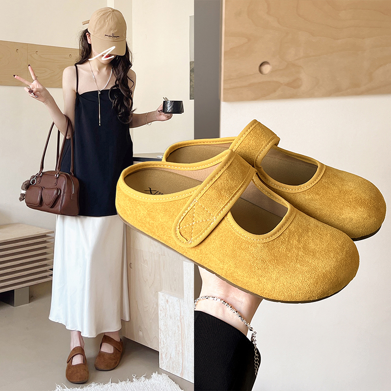 私人定制！【XUXI 多巴胺半托勃肯鞋】多巴胺配色 唤醒愉悦情绪 打造“行走的快乐因子” 半托设计 全天候舒适 前包后露半拖结构 兼顾包裹安全感与夏日透气性H08 L#