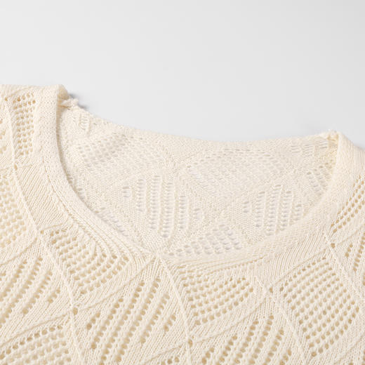 奢姿大码女装2025秋季胖妹妹时尚减龄镂空针织衫吊带裙两件套套装9953970265AB 商品图1