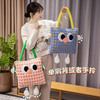 【既可以做抱枕也可以做坐垫】柔软细腻，保暖舒适，办公室午休卡通抱枕毯子空调被多巴胺大眼手拎抱枕二合一车载靠垫空调毯手提包包。rb 商品缩略图2