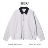 252716SDSA男士秋冬新款痞帅男装潮牌撞色拼接拉链翻领夹克休闲百搭外套 商品缩略图1