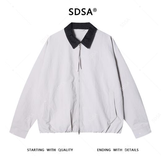 252716SDSA男士秋冬新款痞帅男装潮牌撞色拼接拉链翻领夹克休闲百搭外套 商品图1