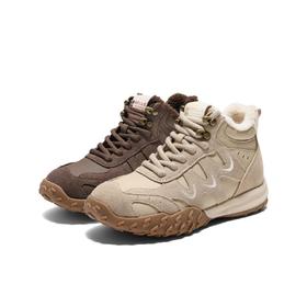 BF楼百丽复古厚底高帮鞋女款老爹鞋加绒运动休闲工装马丁靴子E5W1DDD5