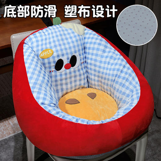 自然醒大眼苹果格子半包围蒲团坐垫QYL 商品图3