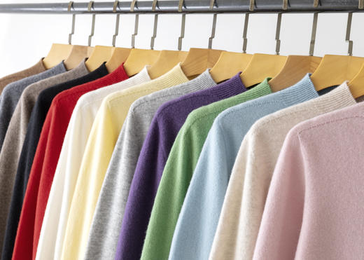 【高品质私服】【无缝羊绒混纺半高领光板长袖】如同轻抚云朵般的细腻与顺滑，贴身穿着时能给予肌肤最温柔的呵护，做工精致，纹路特别细腻，休闲又日常，上班上学穿都合适YS5802-CC 商品图2