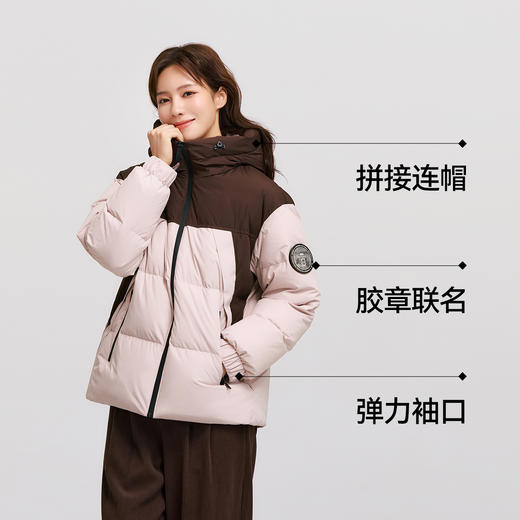 【爆品主推】防护外套|森马中国国家地理系列羽绒服女防风三防冬宽松厚面包服 商品图2