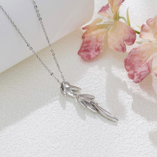 【限时8.8折】【线上铂金馆】PT950 #梵境 【国际铂金协会】铂金实心可调节金枝玉叶竹叶叶子套链(BTL00414),(预售产品下单后不退款不退货不换货不补差价) 商品图2