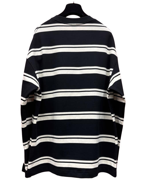 中性款条纹长袖T恤C01 商品图1